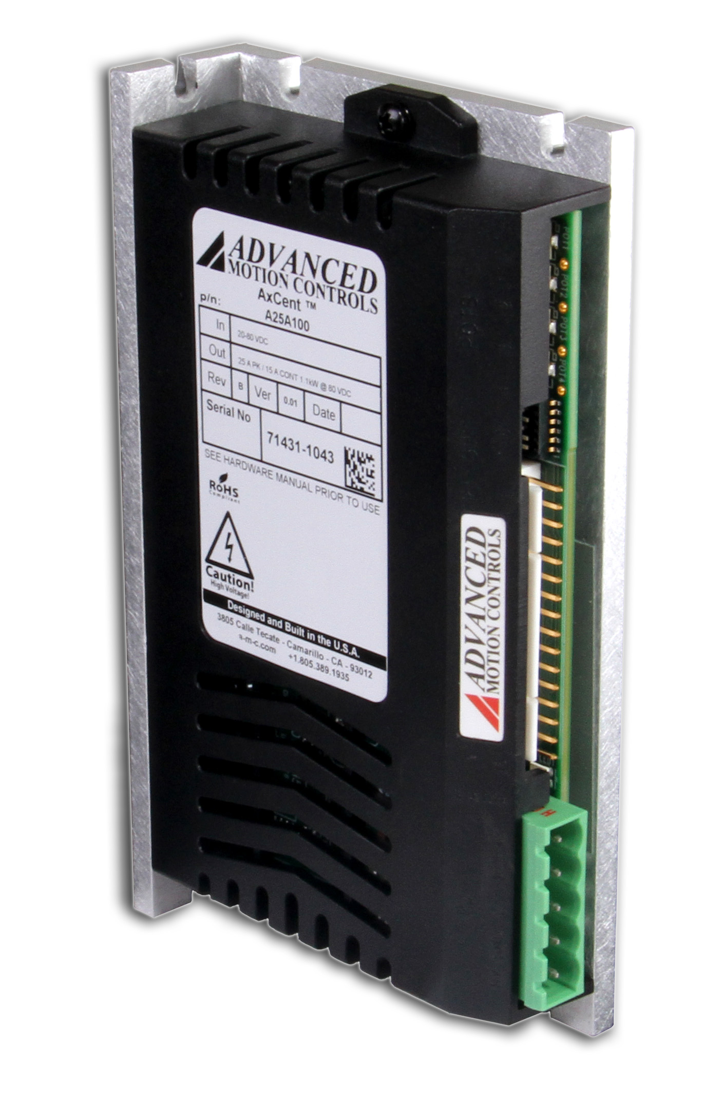 A25A100 - AxCent Panel Mount