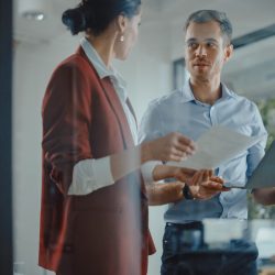 Ceo,And,Chief,Executive,Talking,About,Company,Business,Growth,,Consult